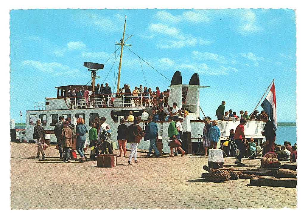 802364 Hollum Ameland 1971 Gelopen met Postzegel, Ophalen of Verzenden, 1960 tot 1980, Gelopen, Waddeneilanden