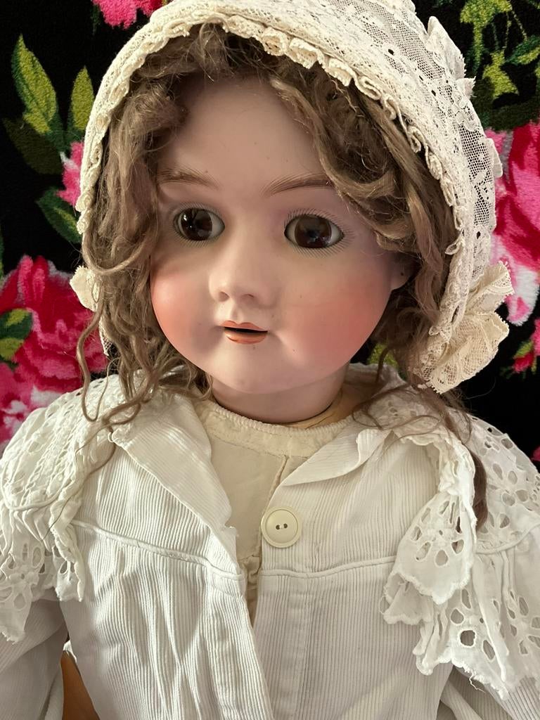 Zeer grote antieke unieke Heinrich Handwerck S&H pop., Ophalen of Verzenden