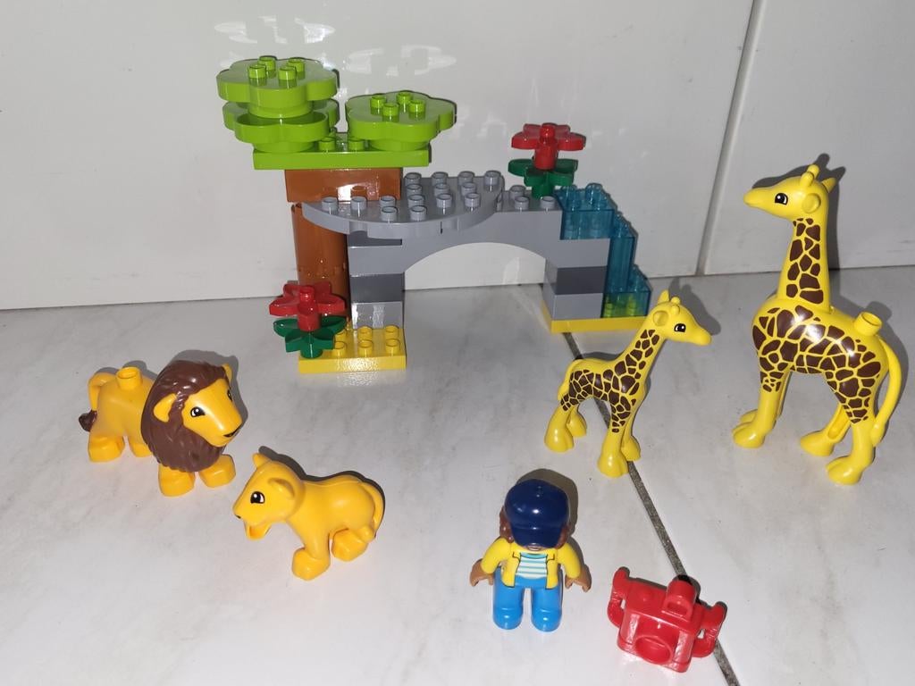 Duplo dieren safari set met leeuwen en giraffen, Kinderen en Baby's, Speelgoed | Duplo en Lego, Gebruikt, Ophalen of Verzenden