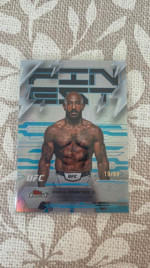 Khalil Rountree 19/99 | TOPPS UFC FINEST 2025, Ophalen of Verzenden, Nieuw, Losse kaart