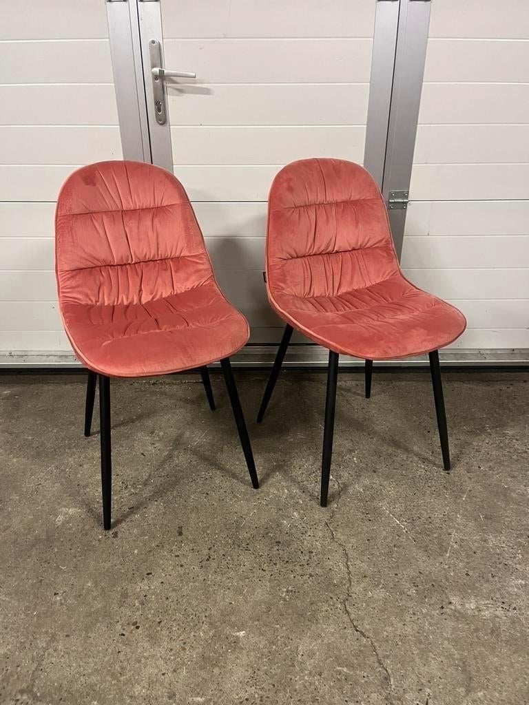 43 stuks Luxe Velvet Roze horeca restaurant stoelen Nieuw, Ophalen, Overige kleuren, Zo goed als nieuw, Stof