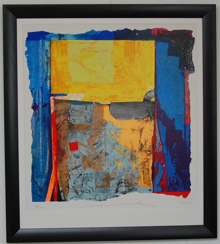 Jos Verwiel schilderij zeefdruk.2004, Ophalen