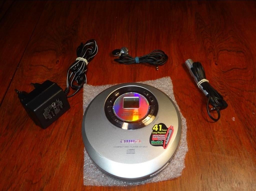 Aiwa Discman XP-V831 - Zo goed als Nieuw - Compleet, Audio, Tv en Foto, Walkmans, Discmans en Minidiscspelers, Ophalen of Verzenden