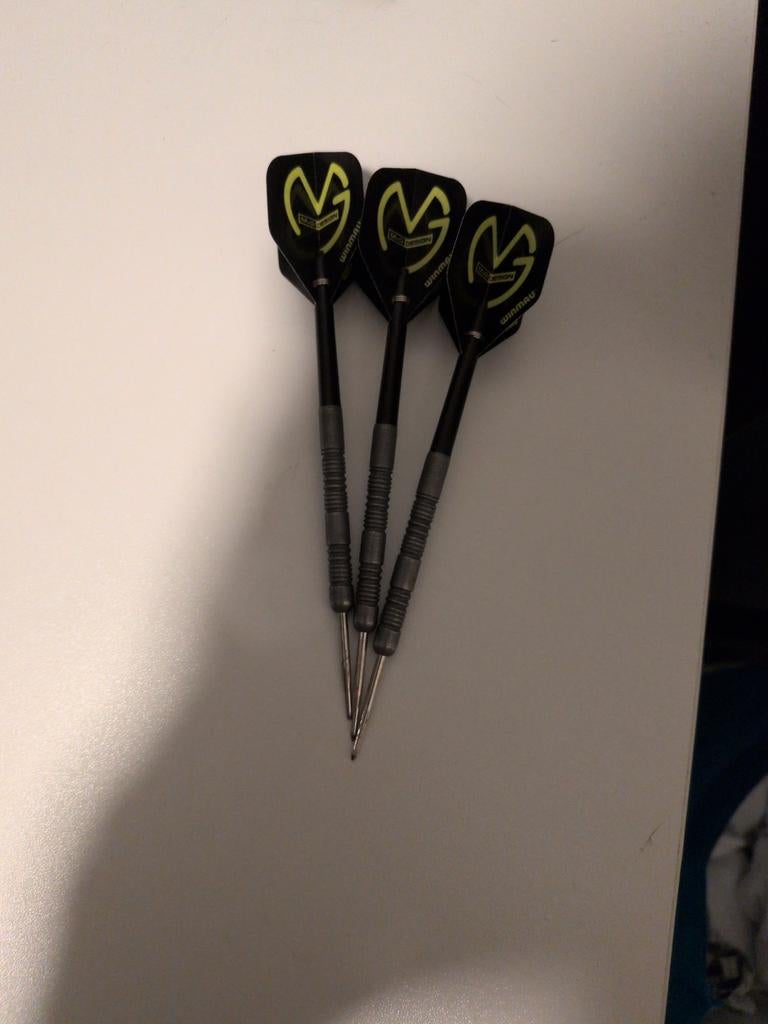 Michael van Gerwen dartpijlen 24 Gram, Ophalen of Verzenden, Zo goed als nieuw, Pijlen