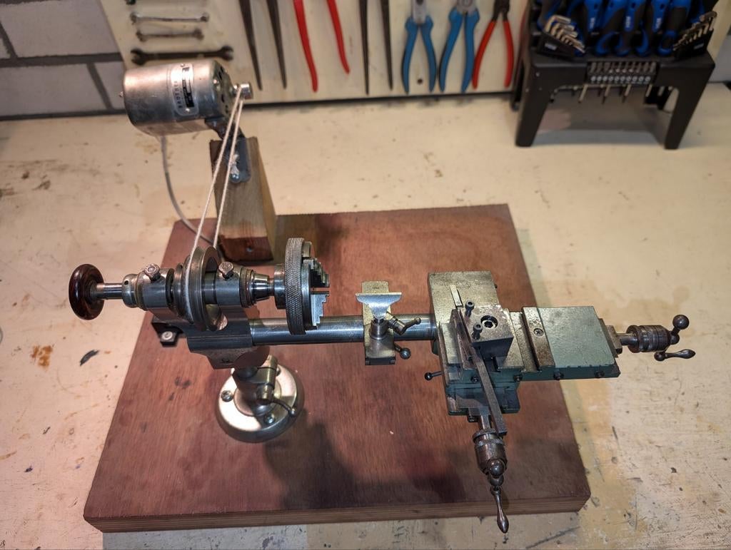 Horlogemakers draaibank Lorch inclusief toebehoren, Ophalen, Gebruikt, Metaaldraaibank, Minder dan 500 mm