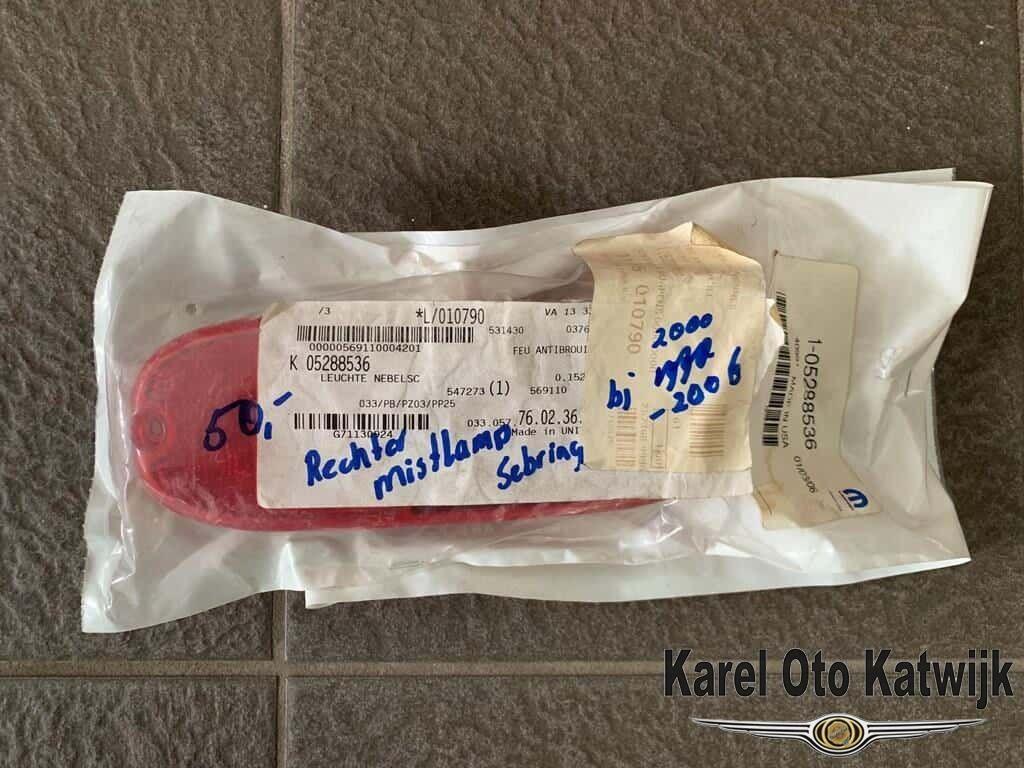 Mistlamp rechts Chrysler Sebring 2000-2006, Auto-onderdelen, -, -, Nieuw, Ophalen of Verzenden