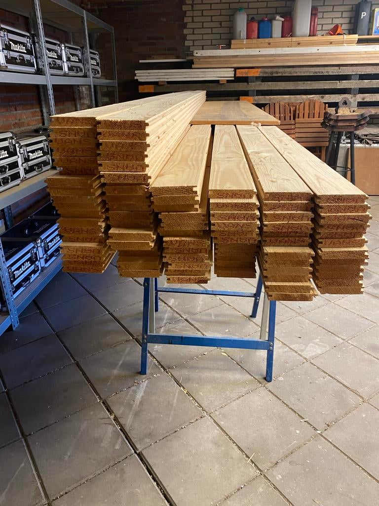 Nieuwe Vuren Vloerdelen - 14 Pakken (84 planken), Ophalen, Nieuw, Minder dan 25 mm, Plank