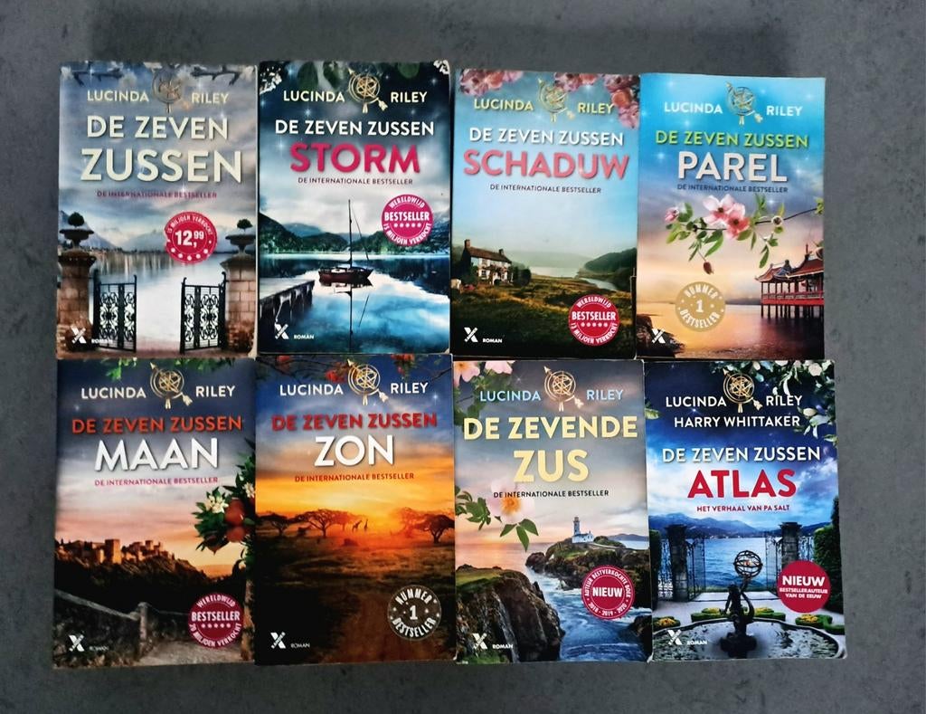 De Zeven Zussen serie - 5 boeken van Lucinda Riley, Boeken, Ophalen of Verzenden, Gelezen, Lucinda Riley