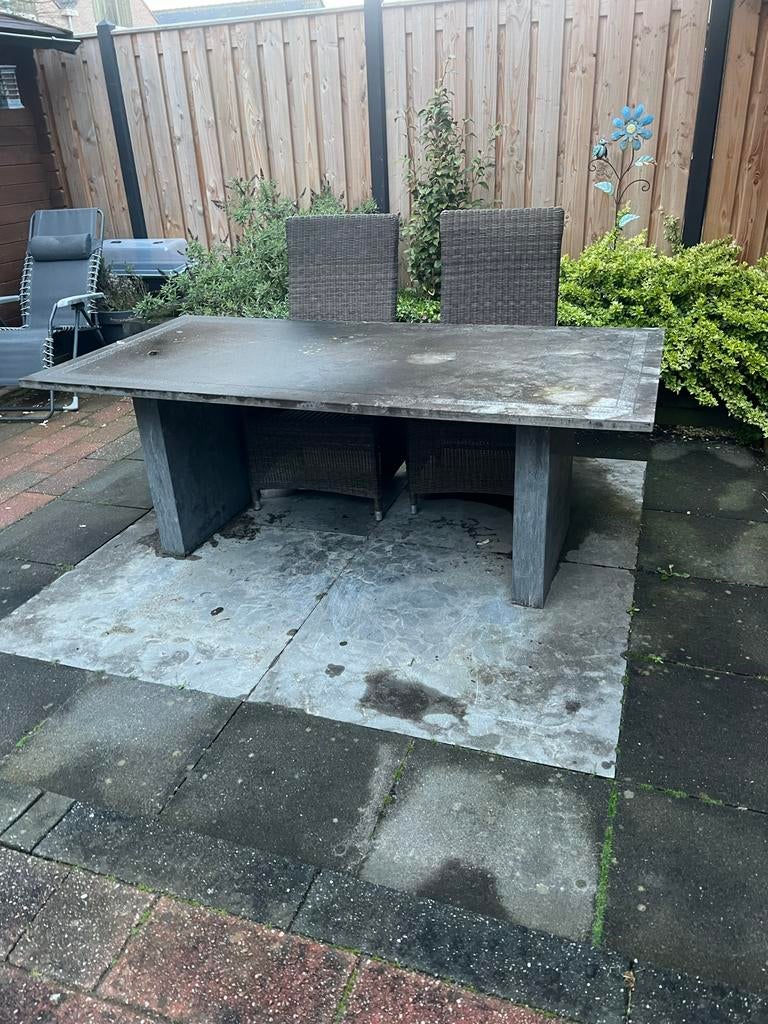 Betonnen tuintafel, Tuin en Terras, Tuintafels, Ophalen, Gebruikt, Rechthoekig, Overige materialen
