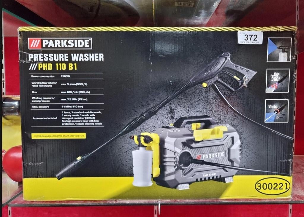 Parkside Hogedrukreiniger PHD 110 B1 – Nieuw in doos!, Doe-het-zelf en Verbouw, Ophalen of Verzenden, Nieuw