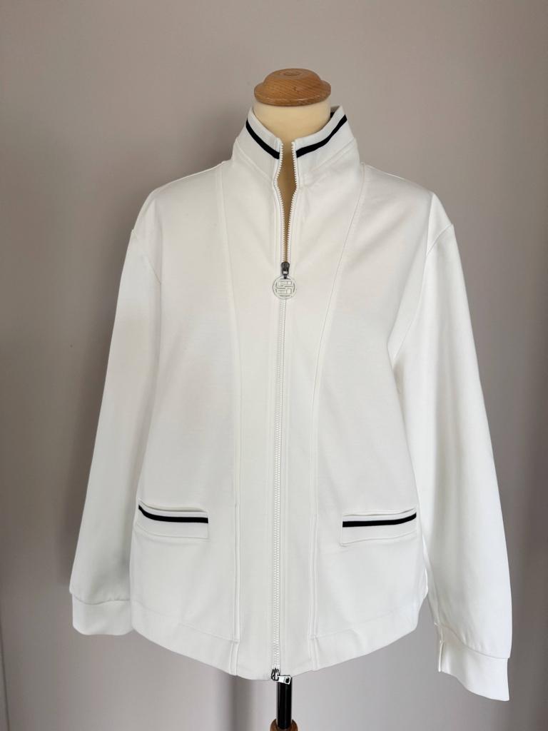 Prachtig vest/jasje van MARCCAIN (6=44), CF laan, Wit, Maat 42/44 (L), Zo goed als nieuw