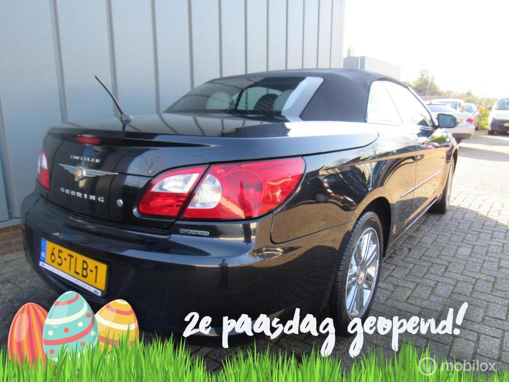 Chrysler Sebring Cabrio 2.0 CRD Limited //APK//Airco//Cruise, Voorwielaandrijving, Cabriolet, Zwart, Leder