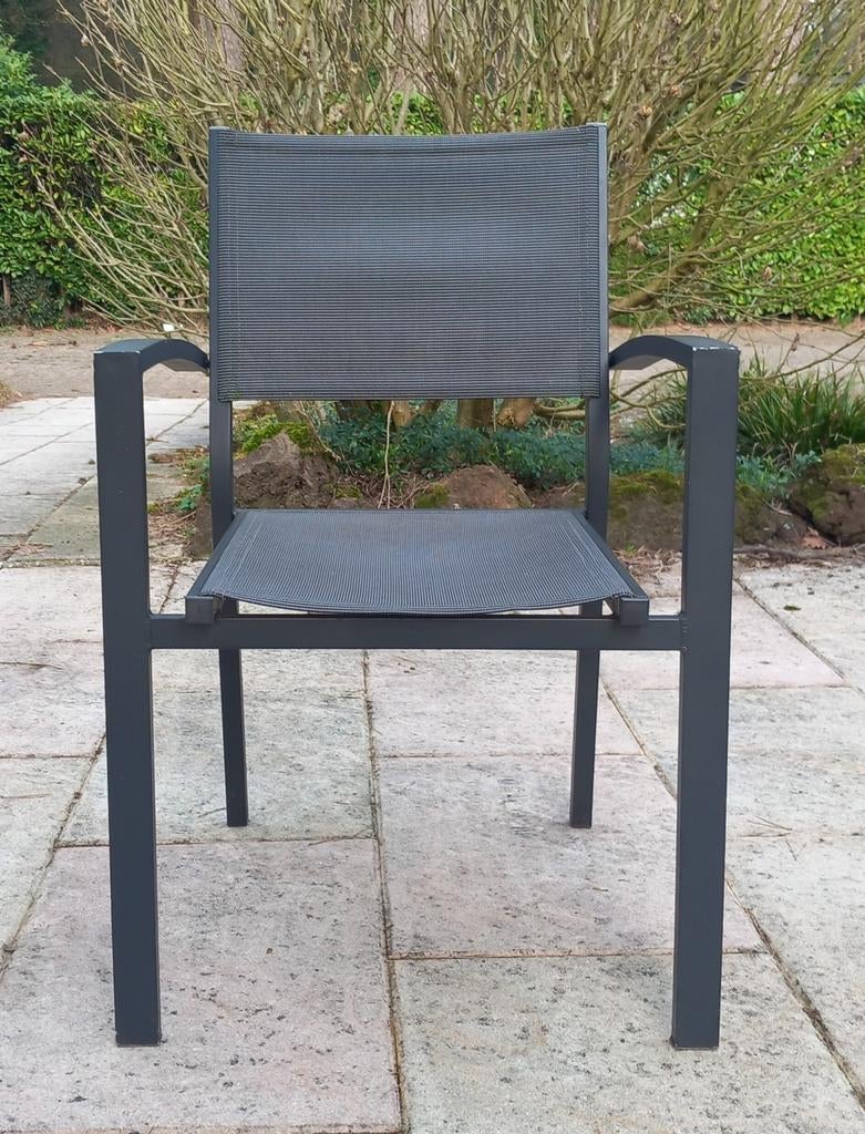 200 aluminium stabelbare  tuinstoelen, hoeft niet in 1 koop, Tuin en Terras, Tuinstoelen, Ophalen, Gebruikt, Rvs