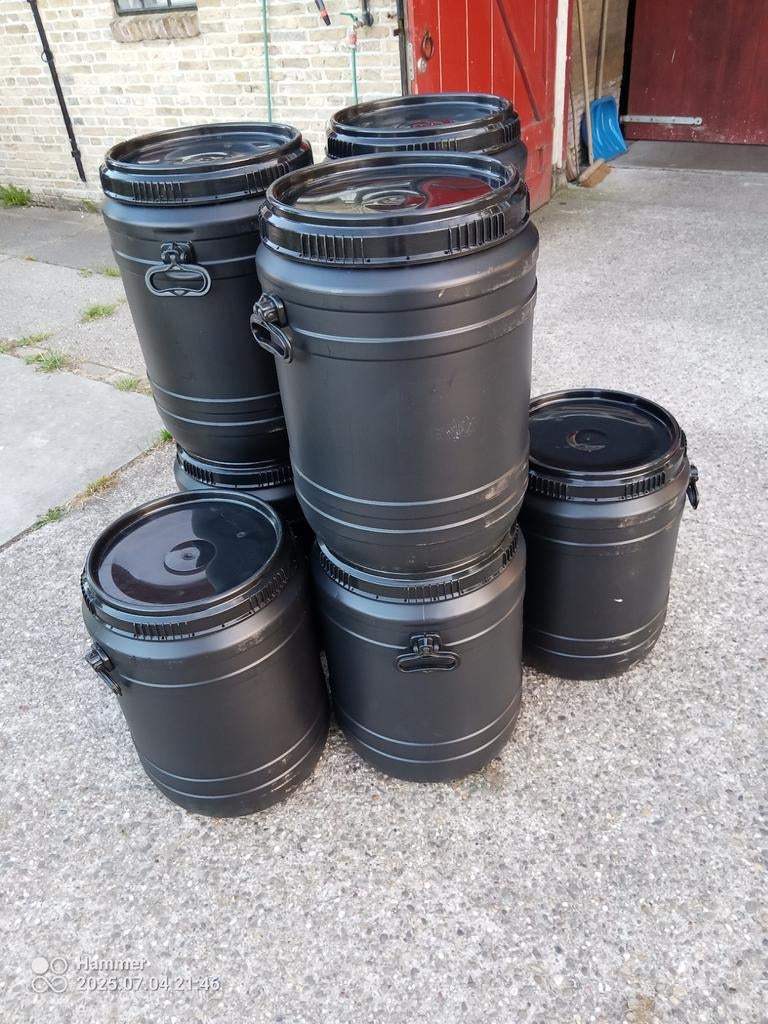 60 liter  voer ton voerton vat curetec schroefdeksel, Ophalen