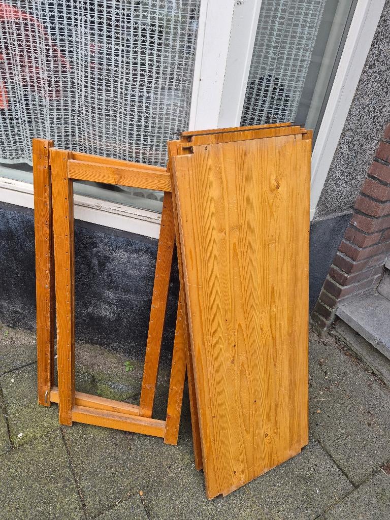 Lundia rek, massief grenen bestaande1 rek, boekenrek,, Ophalen, Met plank(en), Gebruikt, 50 tot 100 cm