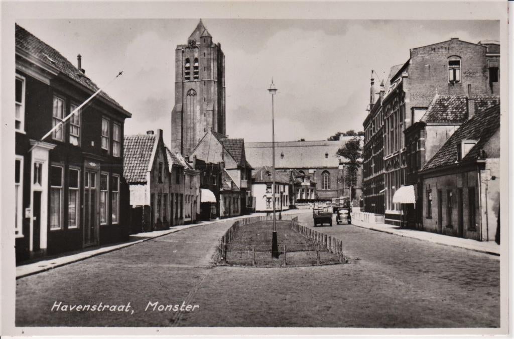 Monster - Havenstraat echte foto, Verzenden, 1940 tot 1960, Ongelopen, Zuid-Holland