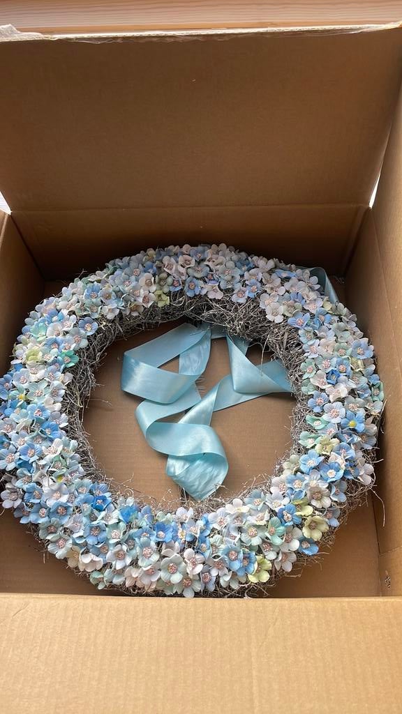 geboortekrans jongen, Ophalen, Zo goed als nieuw