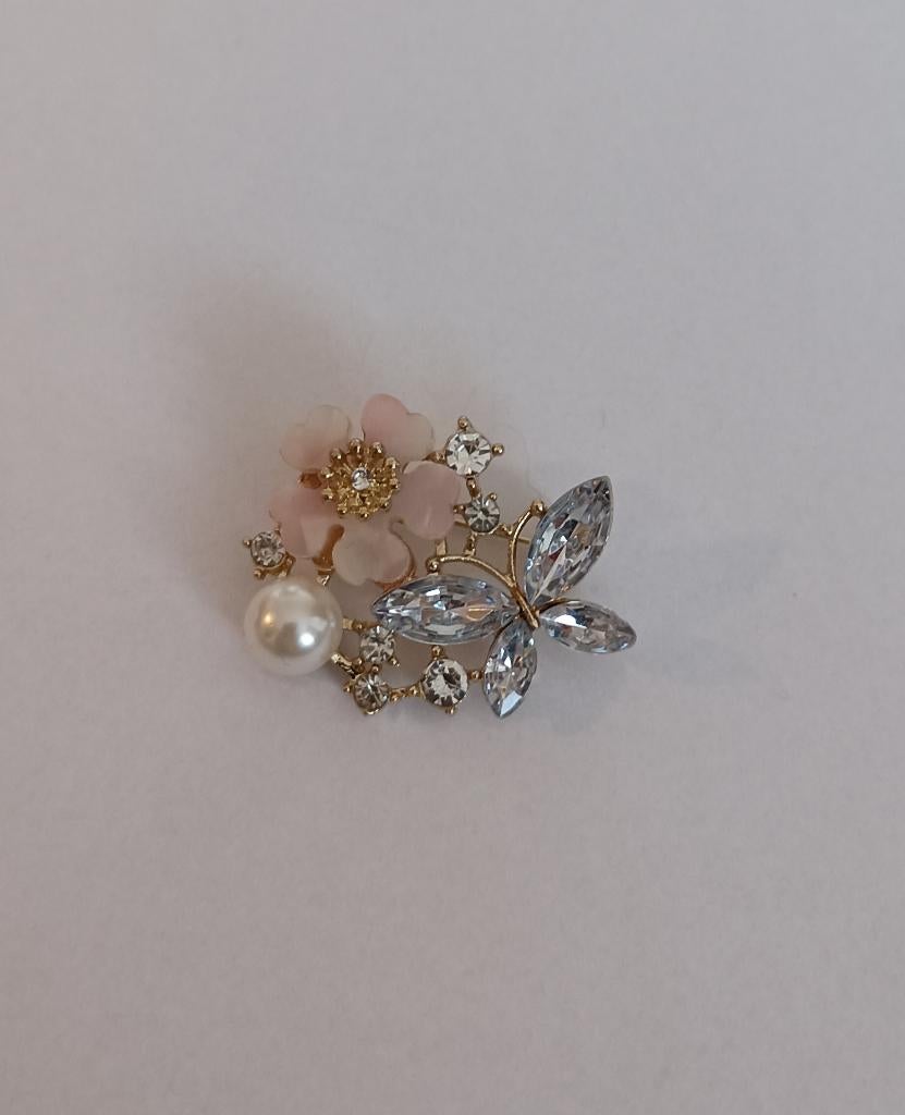 Bloem broche, Overige materialen, Overige kleuren, Minder dan 4 cm, Nieuw