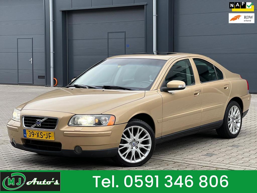 Volvo S60 2.4 DRIVERS EDITION + SCHUIFDAK + LEDER + LMV, Auto's, Volvo, Gebruikt, Zwart, Overige kleuren, S60