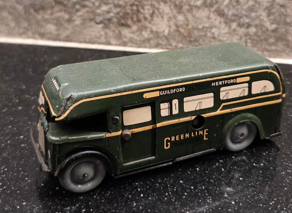 Wells Brimtoy Greenline 507 pocket toy bus, Antiek en Kunst, Antiek | Speelgoed, Ophalen of Verzenden
