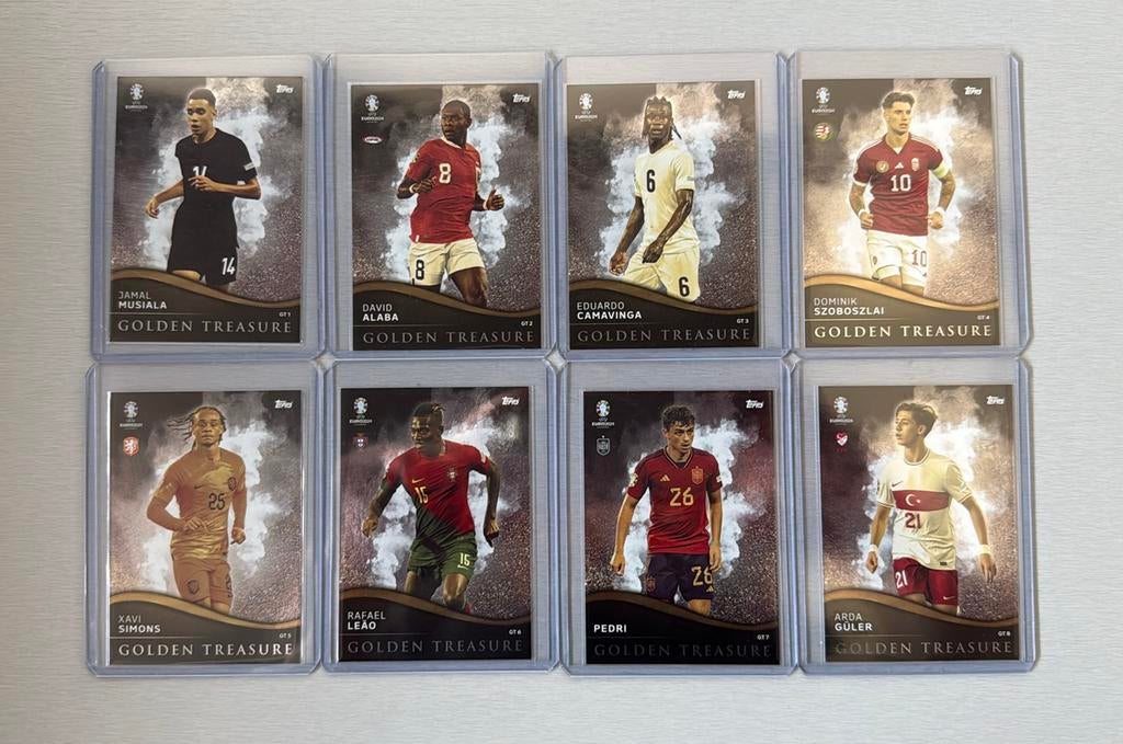 Topps Match Attax Euro 2024 Golden Treasure Full Set, Ophalen of Verzenden