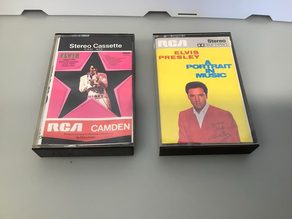 2 Elvis Presley Cassettebandjes - Pop/Rock, Gebruikt, 2 t/m 25 bandjes, Ophalen of Verzenden, Origineel