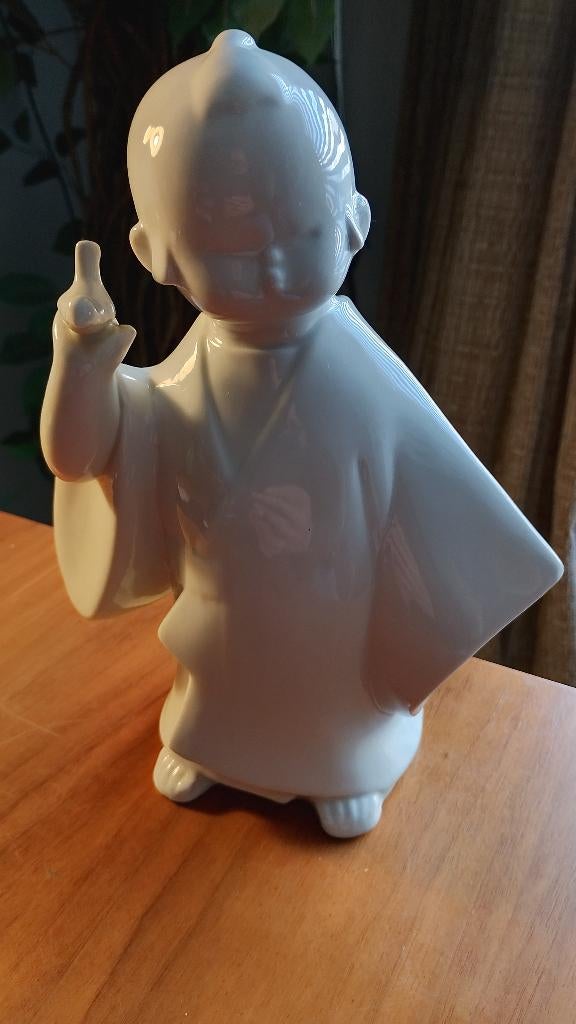 Vintage Japanse Toyo Hirado porseleinen sculptuur, Antiek en Kunst, Ophalen of Verzenden