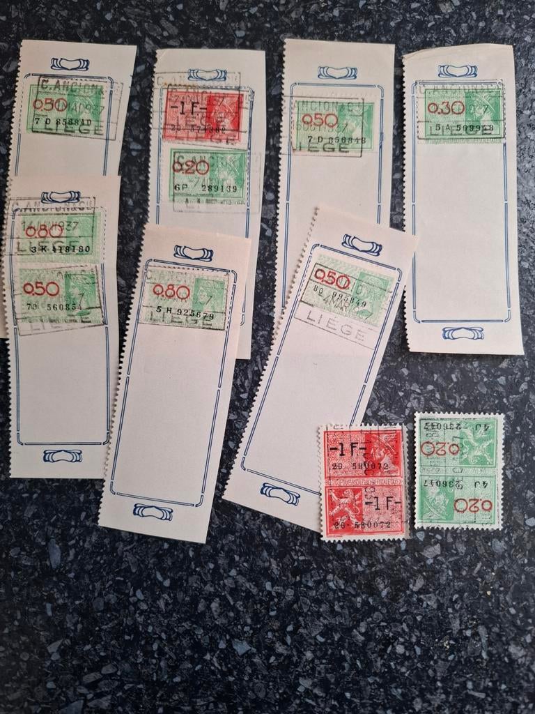 België belastingzegels 1937, Ophalen of Verzenden