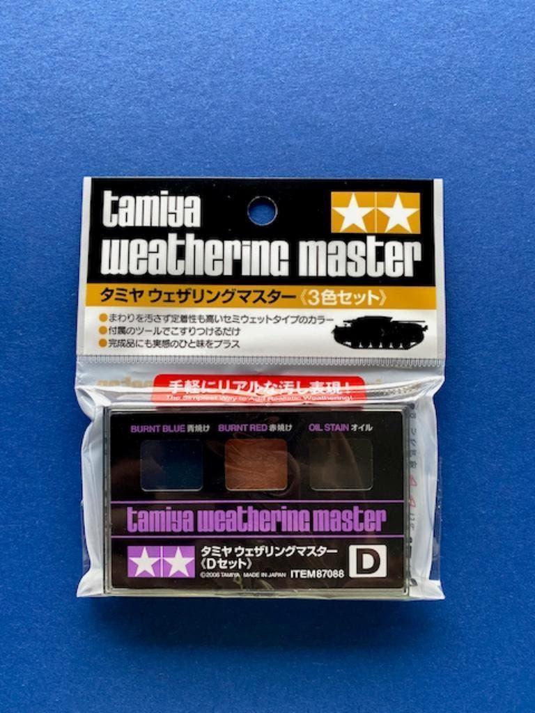 TAMIYA 87088 Weath. set D Burnt Blue, Burnt Red, oil stain, Verzenden, Nieuw, 1:35 tot 1:50