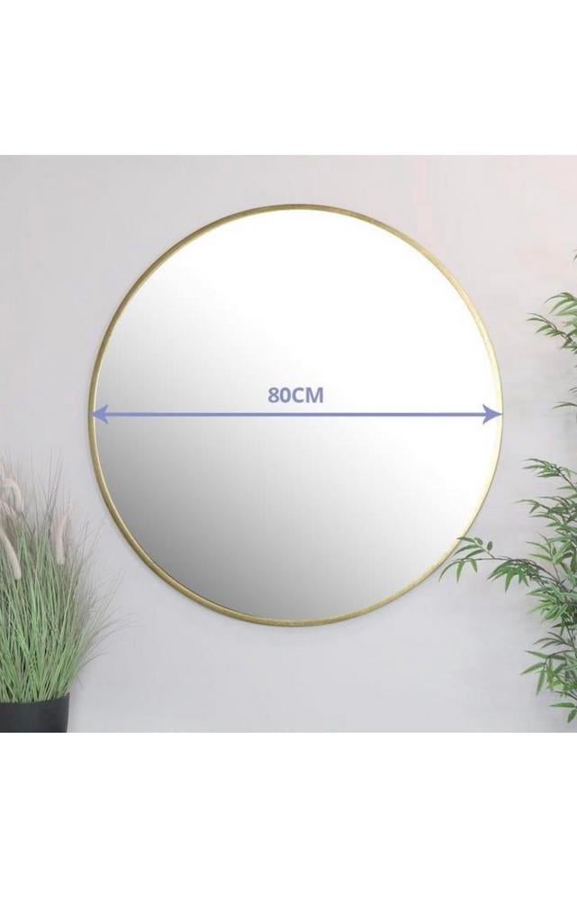 IKEA SPIEGEL 80 cm goud, Ophalen of Verzenden, Zo goed als nieuw, 75 tot 100 cm, Minder dan 100 cm