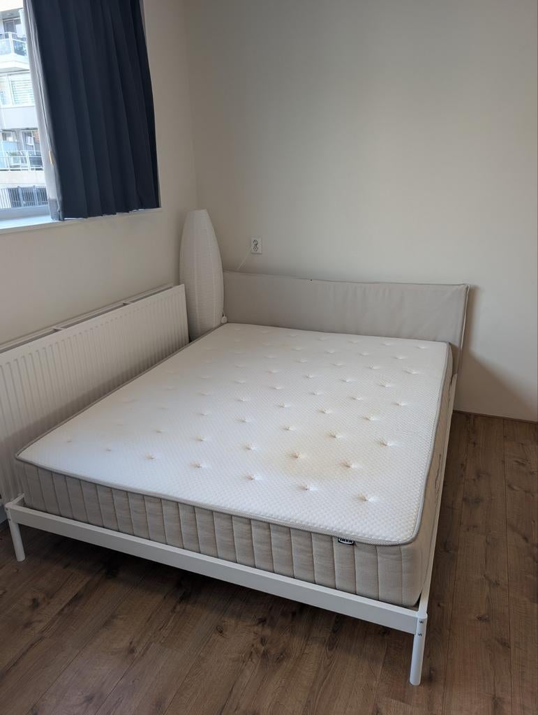 Ikea Vatnestrom matras 160 breed, Ophalen, Gebruikt, Tweepersoons, Matras