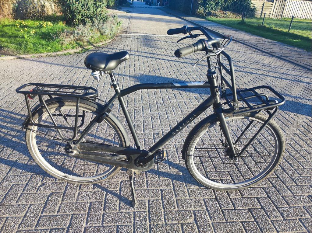 Gazelle  Duty 7 speed net en goed 2 maal. mat zwart en grijs, Niet ingevuld, Zo goed als nieuw, 57 tot 61 cm, Niet ingevuld