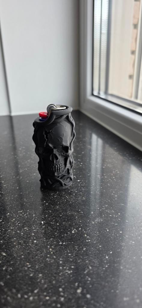 ​3D Geprint Skull Aansteker Hoesje (voor BIC aansteker), Verzamelen, Ophalen of Verzenden