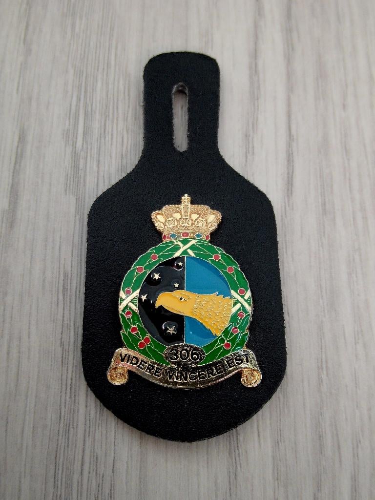 Borstzakhanger Koninklijke Luchtmacht 306 Squadron, Verzamelen, Militaria | Algemeen, Verzenden, Luchtmacht, Nederland, Embleem of Badge
