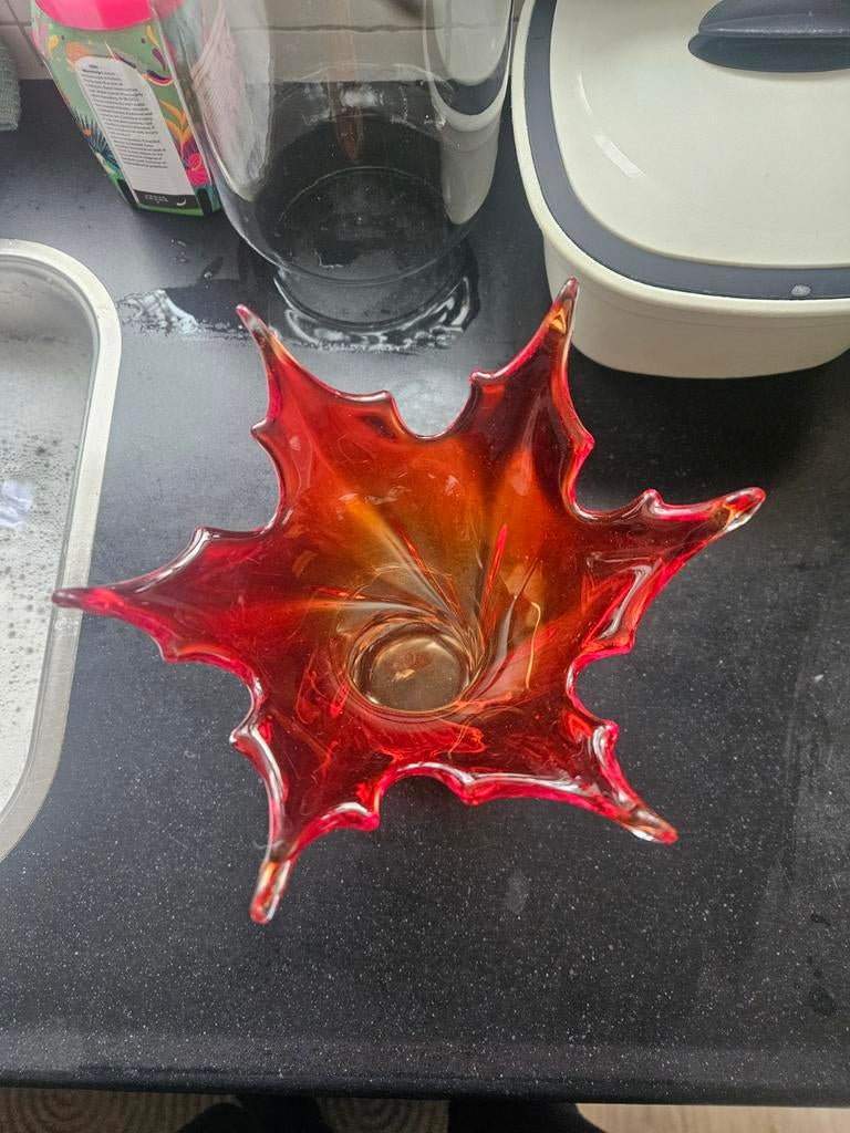 Mooie Murano vaas, super kleur, Ophalen of Verzenden