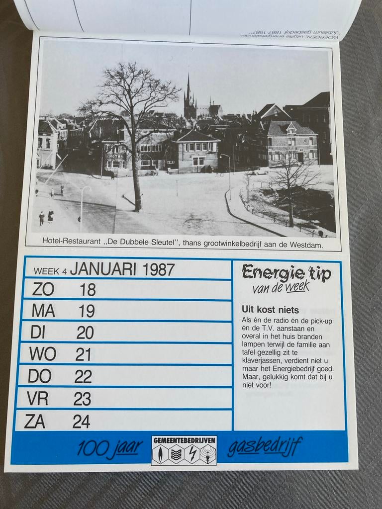 Oude foto kalender woerden, Diversen, Kalenders, Ophalen of Verzenden, Weekkalender, Nieuw