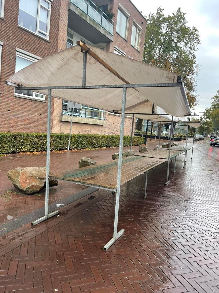 2 ,3 en 4 meter kraam, Tuin en Terras, Ophalen, Zo goed als nieuw
