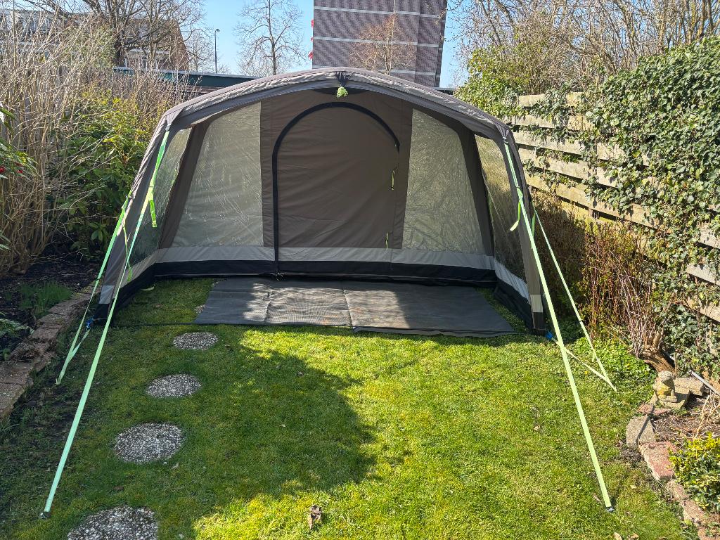 Kampa 6 hayling classic air polycotton + vestibule, Ophalen, Zo goed als nieuw, Tot en met 6