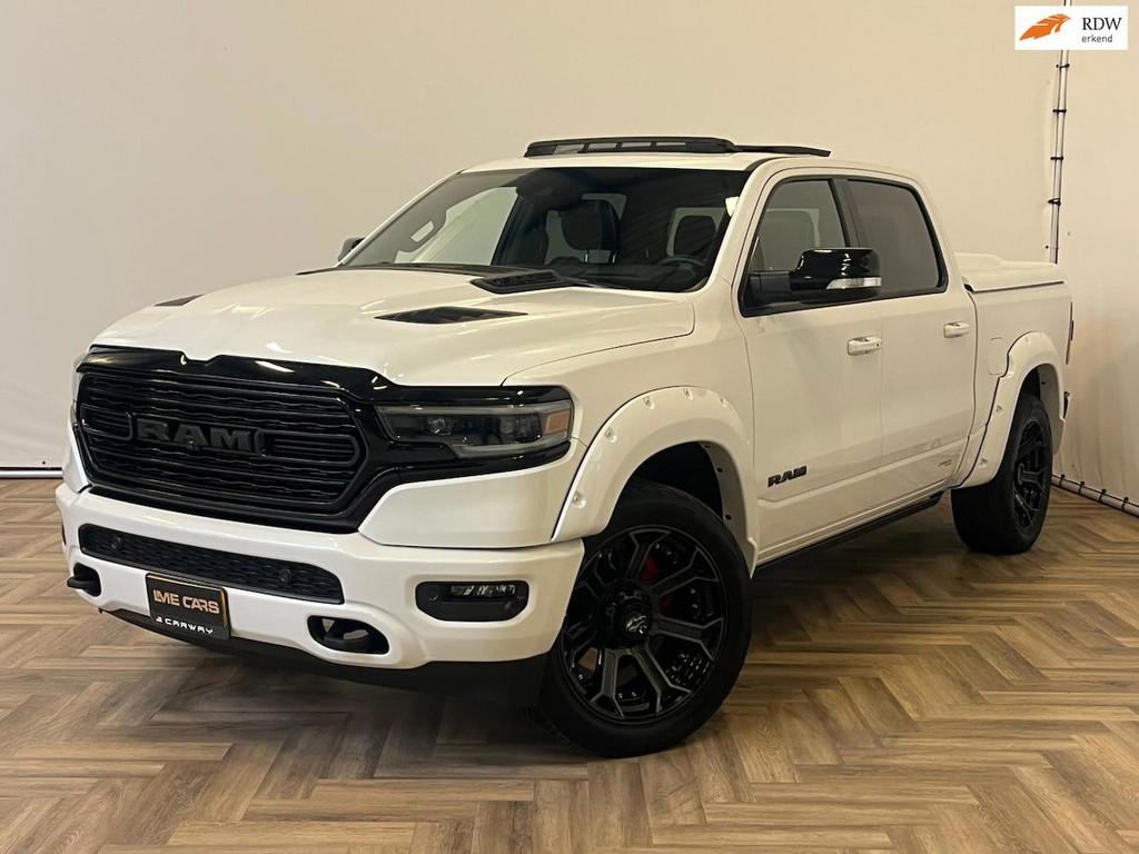 Dodge Ram 1500 5.7 V8 4x4 Crew Cab Limited|PANO|LUCHTVERING|, Auto's, Automaat, Gebruikt, 5654 cc, Wit
