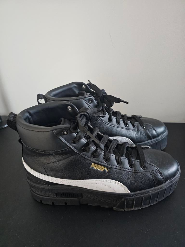 Puma sneakers platform maat 42, Kleding | Dames, Schoenen, Verzenden, Zo goed als nieuw, Zwart, Sneakers of Gympen