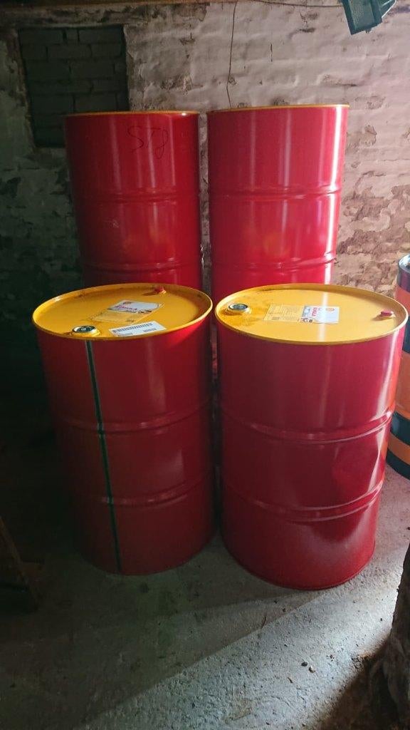 Olievaten rood 209 liter, Tuin en Terras, Vuurkorven, Ophalen, Gebruikt, Vuurton