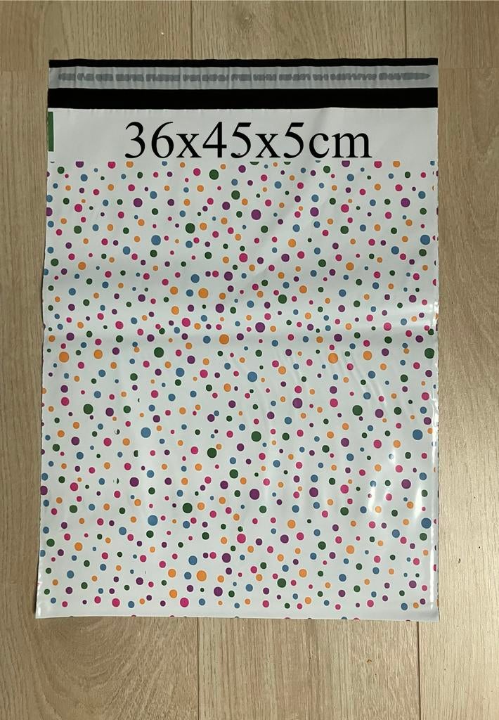 5 verzendzakken gekleurde stippen, Ophalen of Verzenden, Nieuw