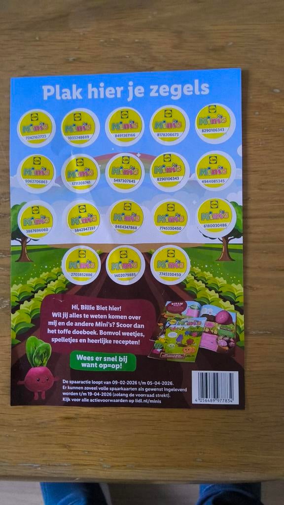 Lidl Minis spaarzegels voor doeboek, Lidl, Ophalen of Verzenden