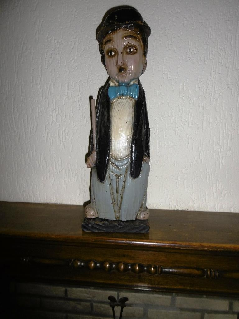 beeldje hout/flessenhouder, Ophalen, Zo goed als nieuw, Mens