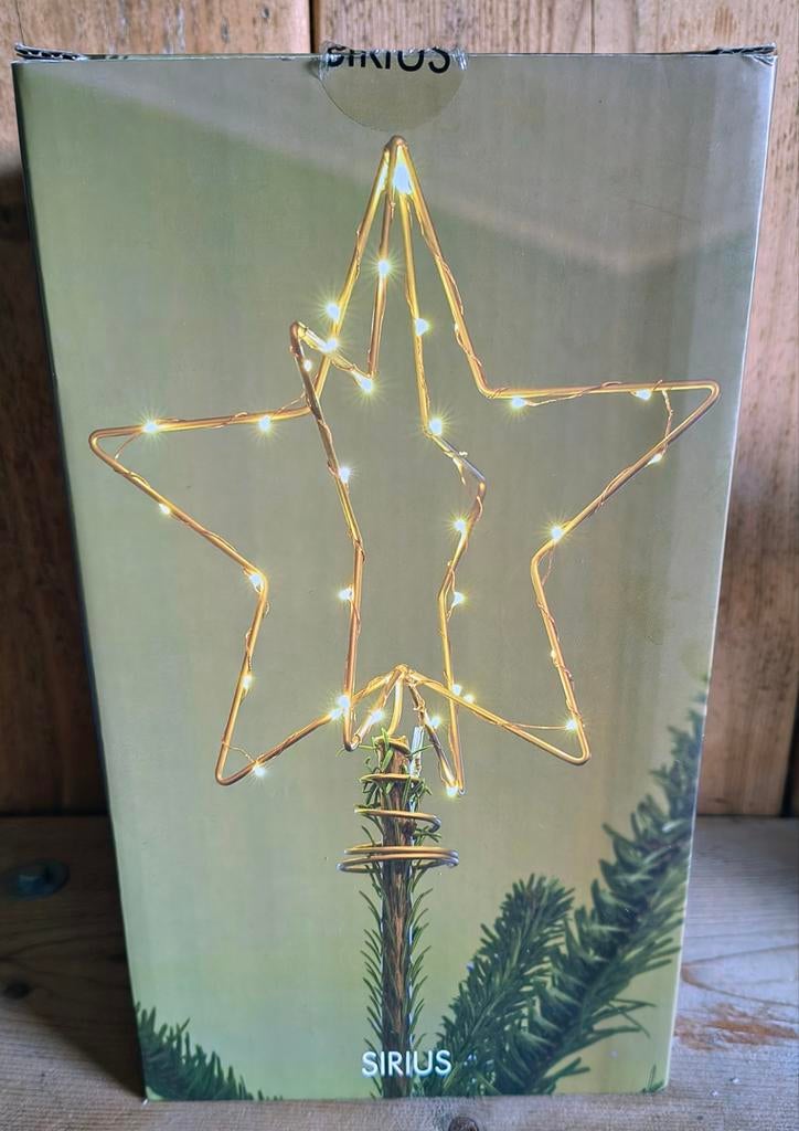 Kerstster met verlichting voor op de kerstboom, Ophalen of Verzenden