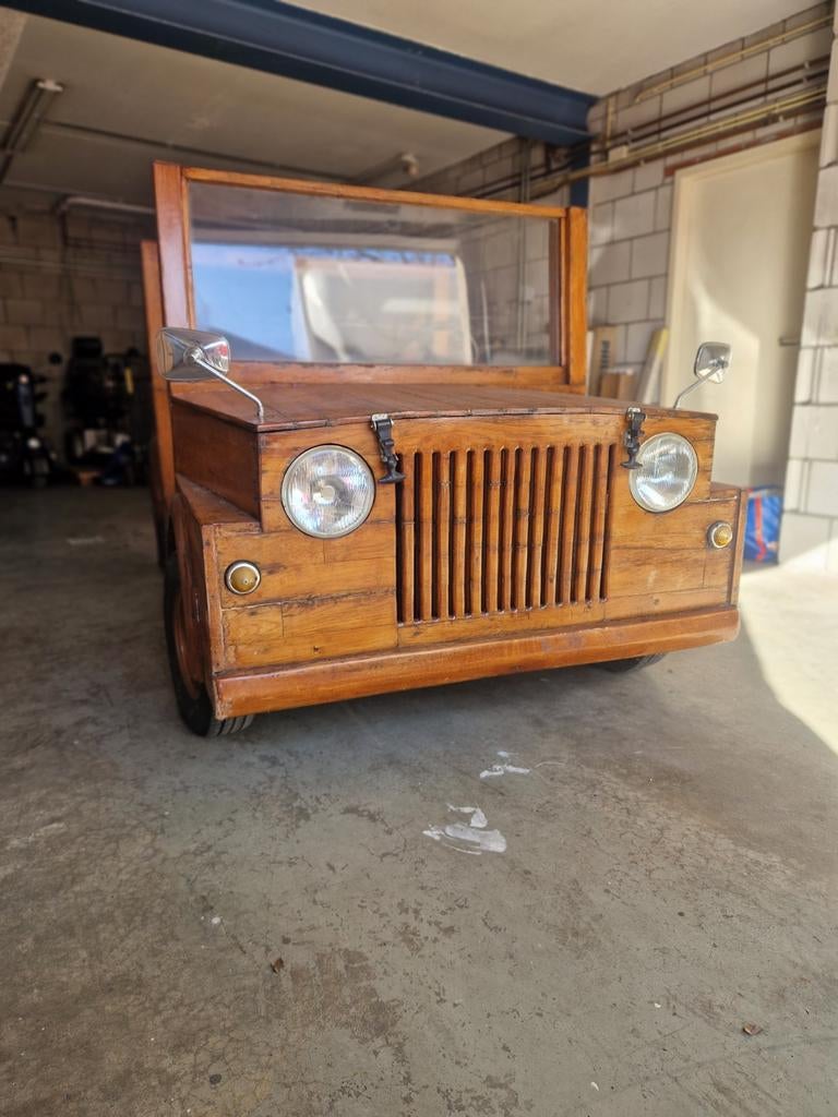 Houten kitcar jeep quad scootmobiel 45km auto unieke kans, Ophalen, 46 km of meer, 16 km/u of meer