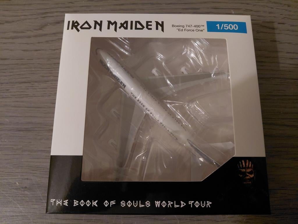Herpa 535564 Iron Maiden Ed Force One Boeing 747 400 1:500, Ophalen, Schaalmodel