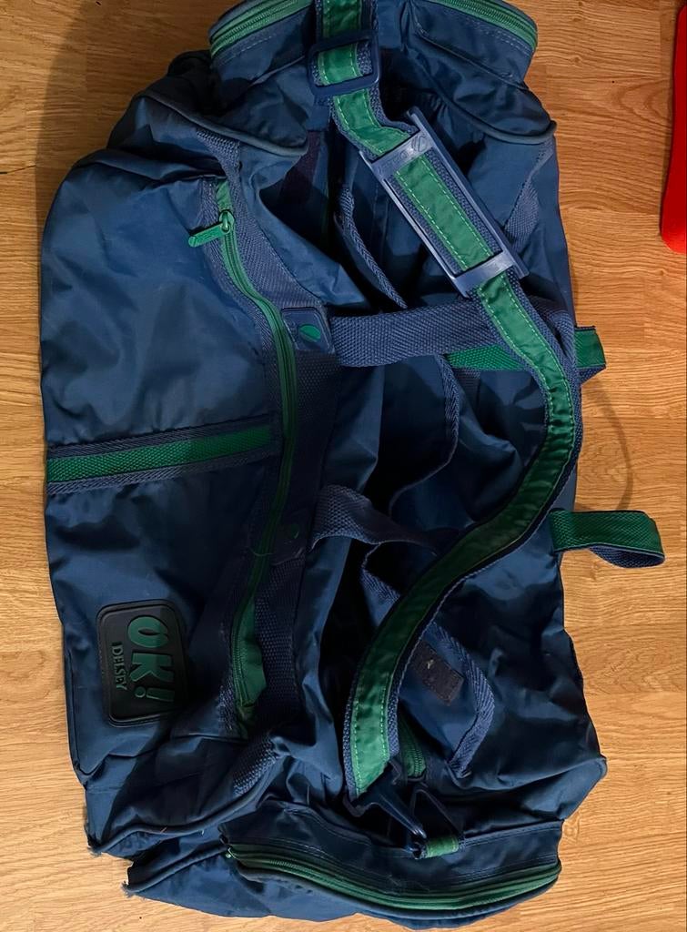 Delsey Reistas - Blauw/Groen, Gebruikt, 20 tot 30 cm, Blauw, Ophalen of Verzenden