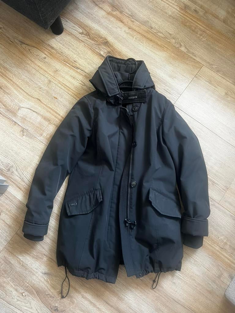 Airforce jas , mt14(XS), Ophalen of Verzenden, Zo goed als nieuw, Maat 46 (S) of kleiner, Grijs