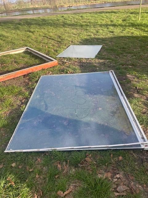 raam  kozijn dubbelglas gratis, Ophalen, Gevelraam of Ruit, Gebruikt, 160 cm of meer